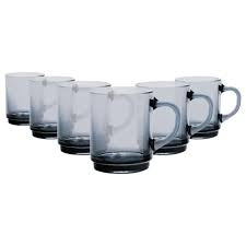 Lot de 6 tasses Duralex Versailles Gris