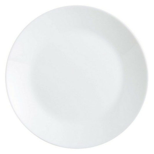 Lot de 12 assiettes plates en verre opale Arcopal 25cm