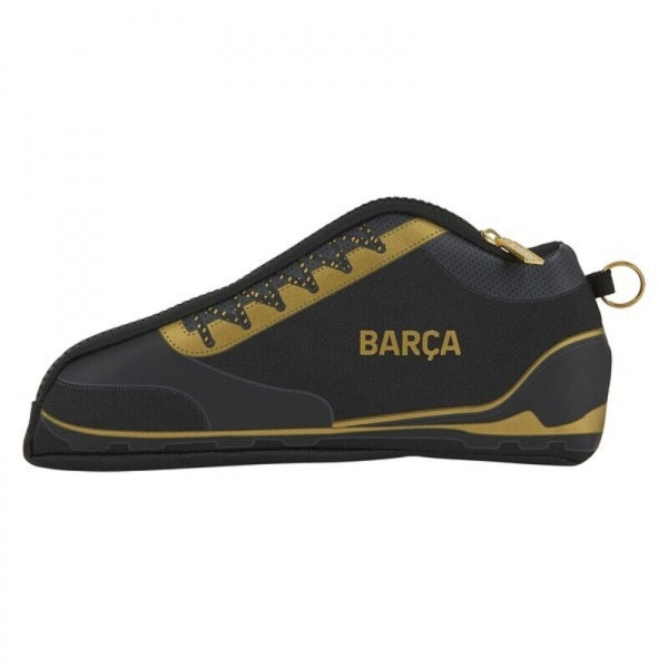 Trousse FC Barcelone en forme de chaussure noir et doré