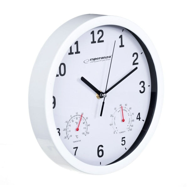 Horloge murale Esperanza blanche de 25 cm