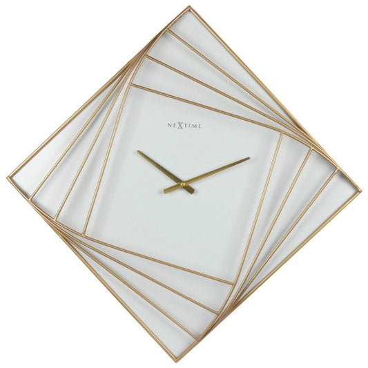 Horloge en métal doré 85 cm