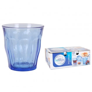 Set de 6 Verres Duralex Pïcardie bleu 310 ml