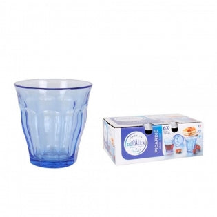 Set de 6 verres Duralex Picardies bleu 25 cL