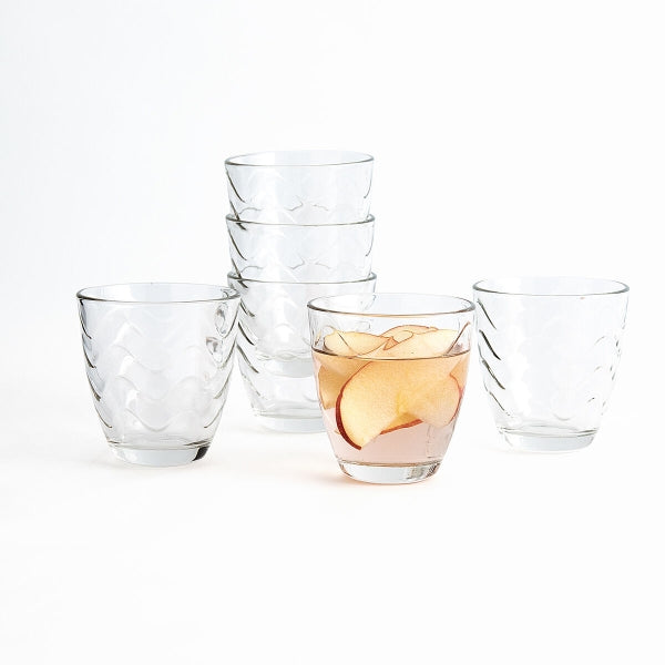 Lot de 6 verres "waves"