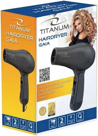 Sèche-cheveux pliable de Voyage Titanum  750 W noir